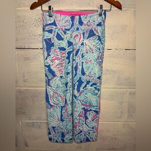 Lilly Pulitzer Luxletic Into The Deep Seashell Print Cropped Leggings XS